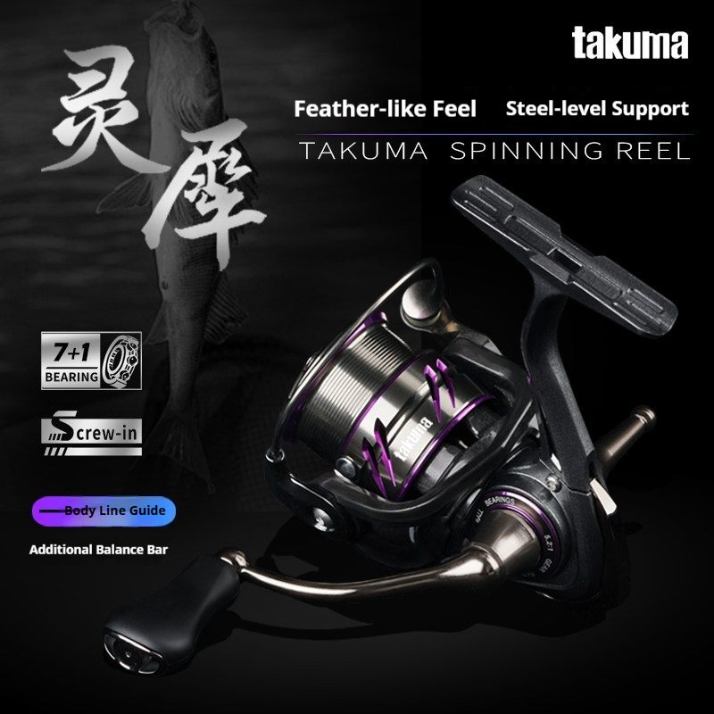 Spincast Reel - Carretilha de Spinning Takuma com Carretel